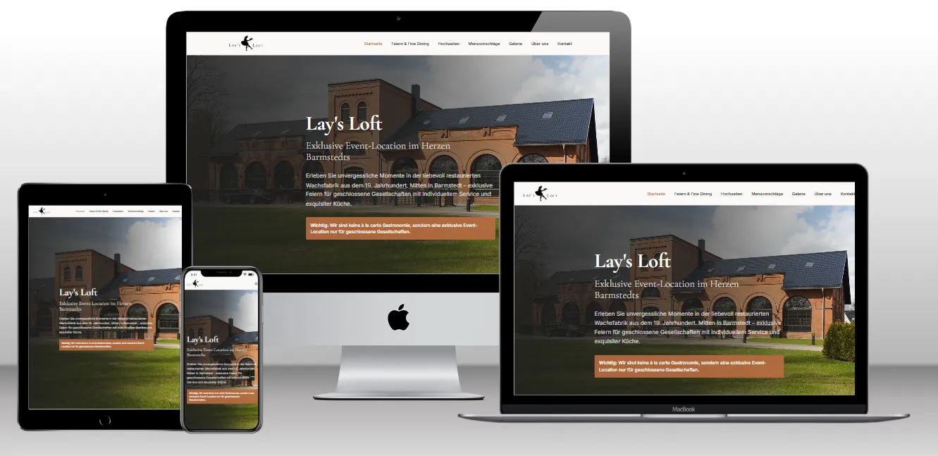 Lay's Loft – Webdesign Referenz
